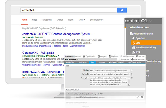 Thumbs up for great SEO features